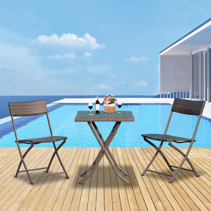 Image du produit Outsunny Set de balcon (60 x 60 x 72 cm)