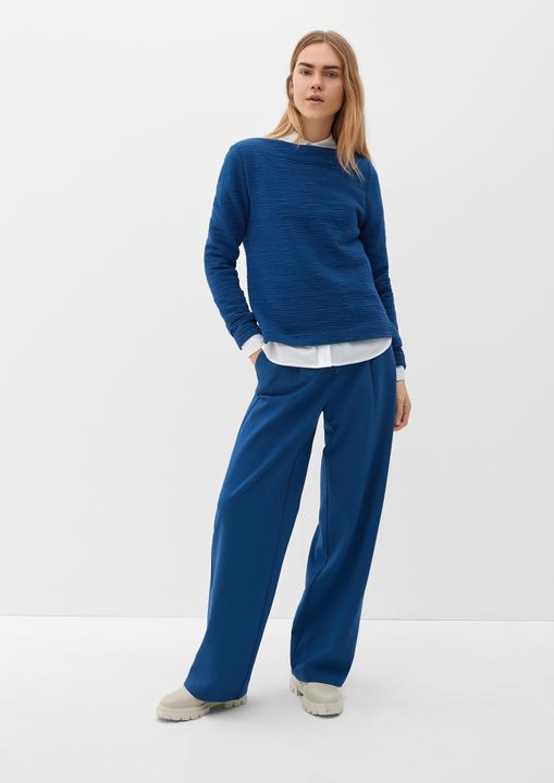 Produktbild s.Oliver Sweatshirt Sweatshirt mit Musterstruktur (46)