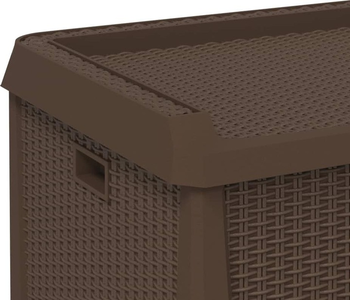 Image du produit VidaXL Gartentruhe Braun 125 L PP,Farbe: Braun,Material: 100