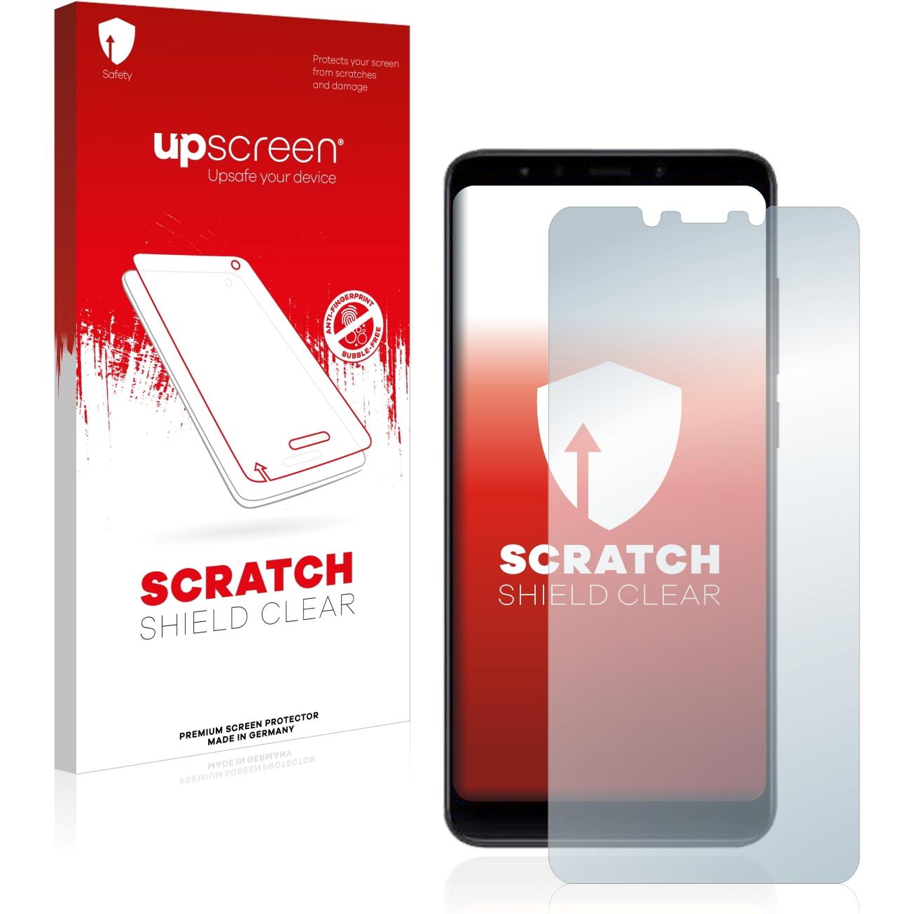 upscreen Scratch Shield Displayschutz (1 Stück, Xiaomi Mi A2), Smartphone Schutzfolie, Transparent