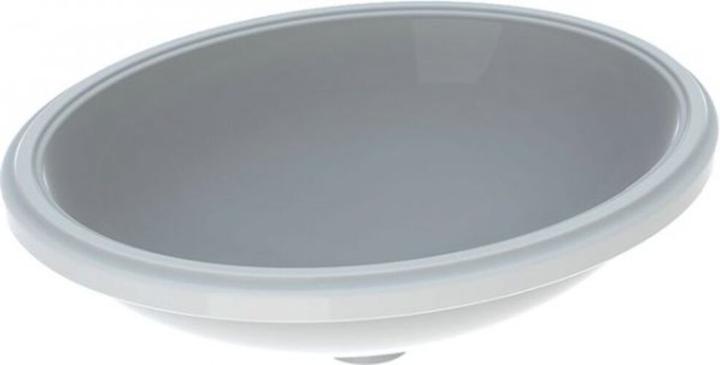 Actual product image Geberit Keramag VariForm undercounter washbasin oval, 500x400mm, without tap hole, without overflow (585 mm, 500 mm)