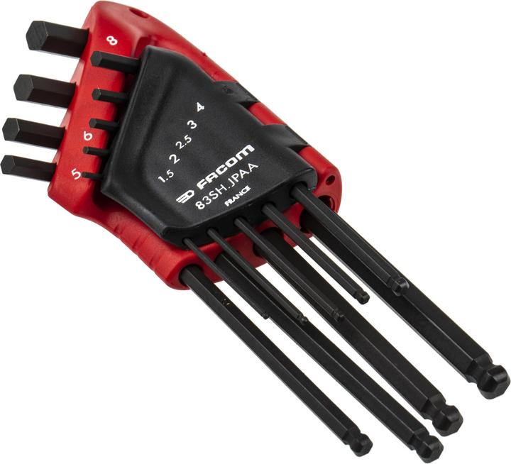Produktbild Facom 9pc Metric Spherical Head Hex Key Set