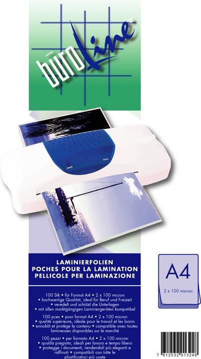 Actual product image BüroLine Laminating foils (A4, 100 Piece, 100 µm)