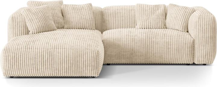 Micadoni Canapé D'Angle Gauche Modulaire, "Martina", 2 Places, 283x176x75 Fabriqué en Europe (Canapé d'angle)