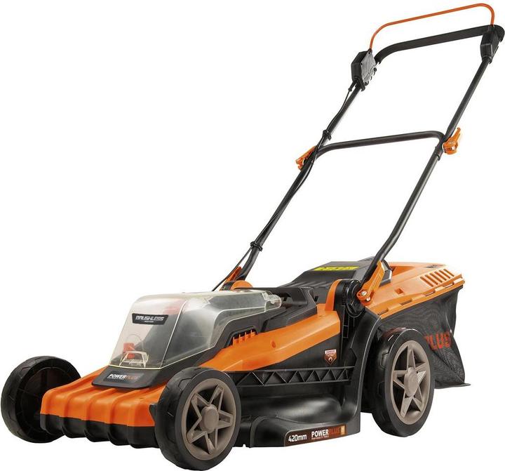 Produktbild Powerplus Dual Power Rasenmäher bürstenlos 40V Ø 420mm - exkl. Akku und Ladegerät (Akkubetrieb)