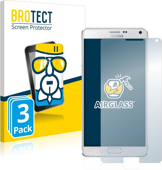 Actual product image BROTECT AirGlass Glass (3 Piece, Samsung Galaxy Note 4)