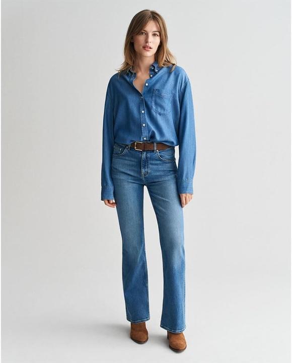 Produktbild GANT Camicia Indigo Rel (42)