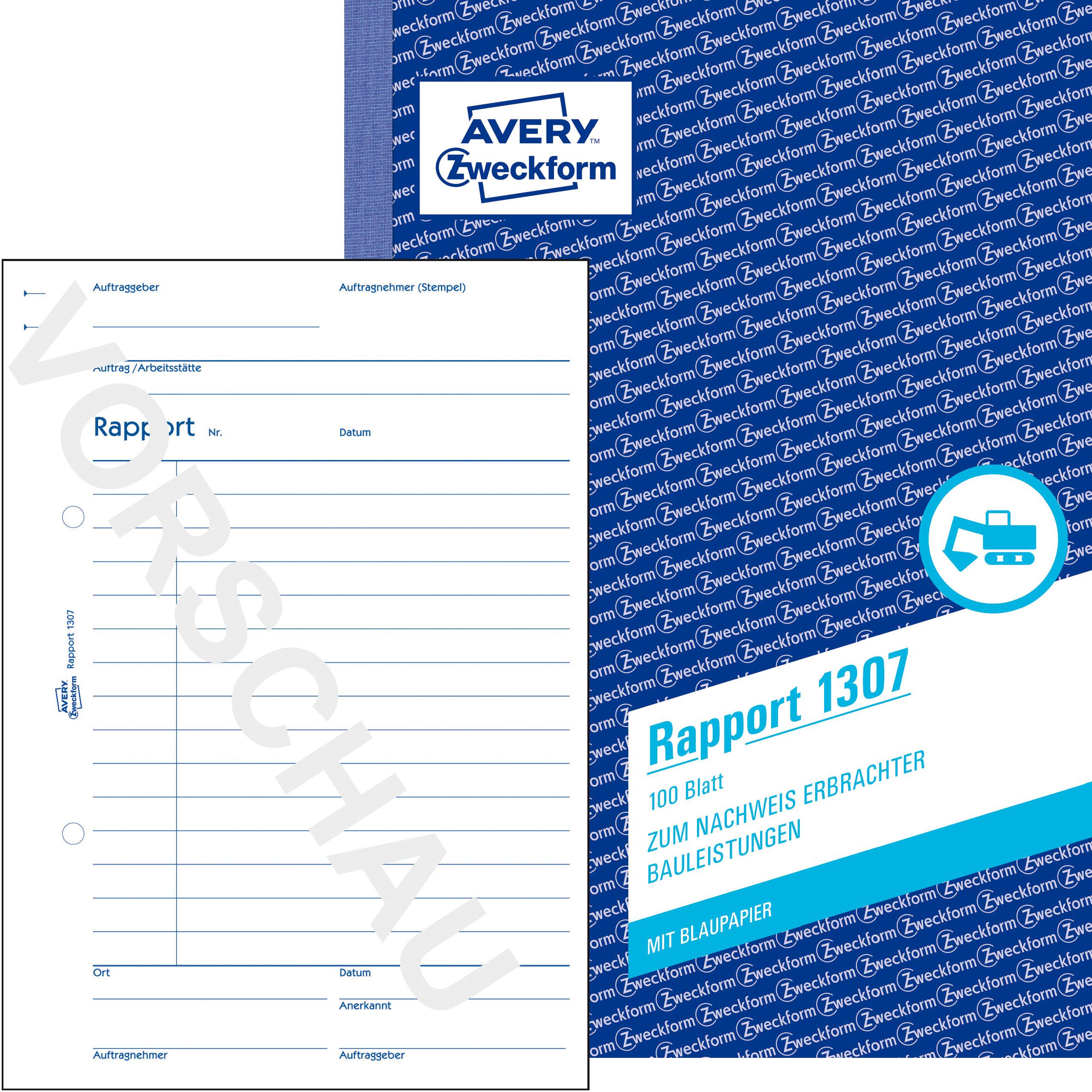 Avery, Formular, Rapport (100 x)