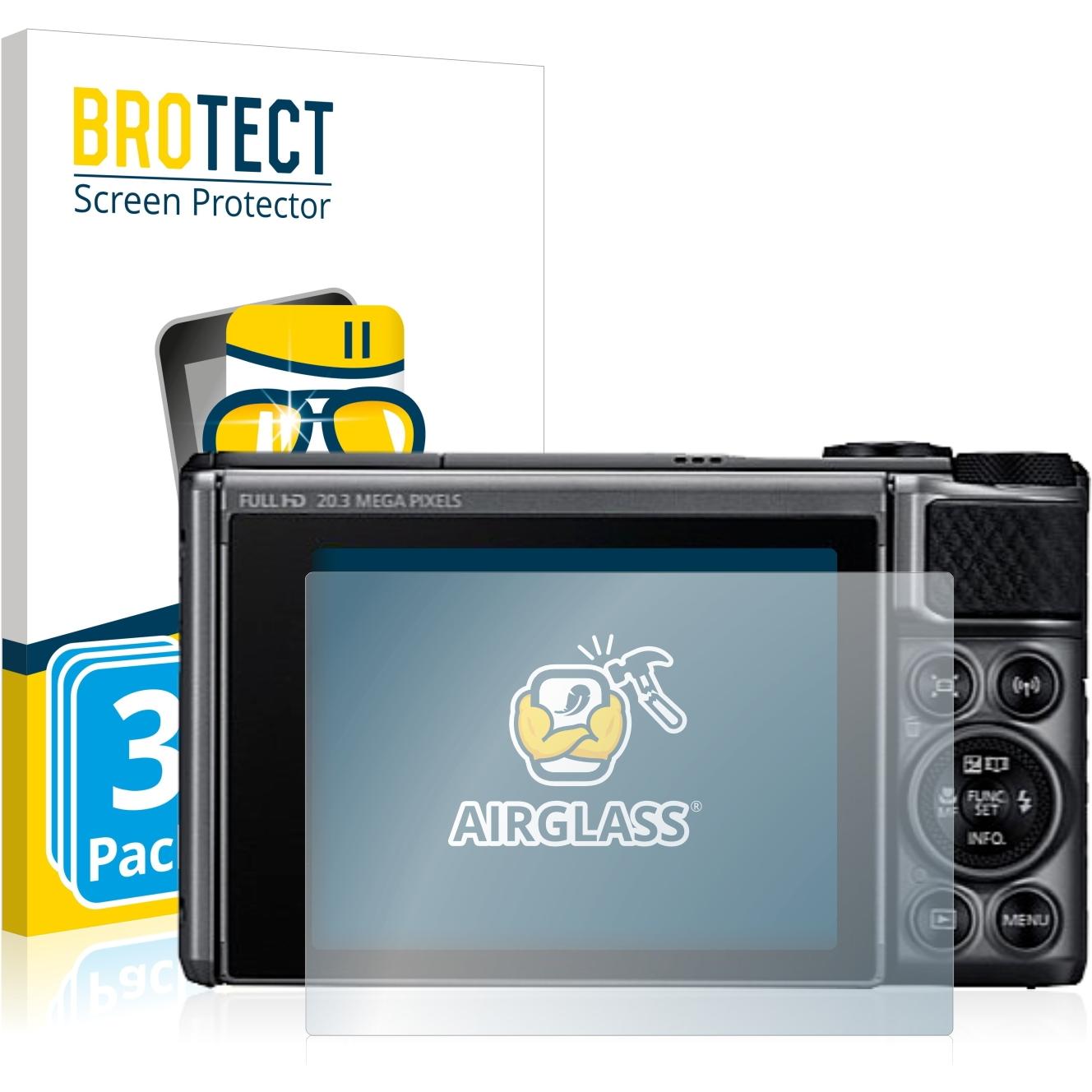 BROTECT AirGlass Panzerglasfolie (Displayschutz, PowerShot SX730 HS), Kameraschutz