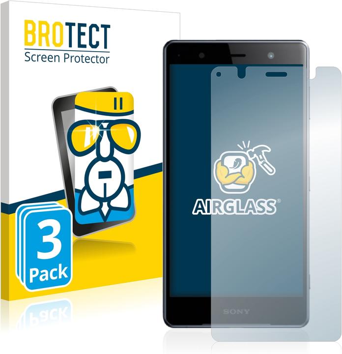 Actual product image BROTECT AirGlass Glass (3 Piece, Sony Xperia XZ2 Premium)