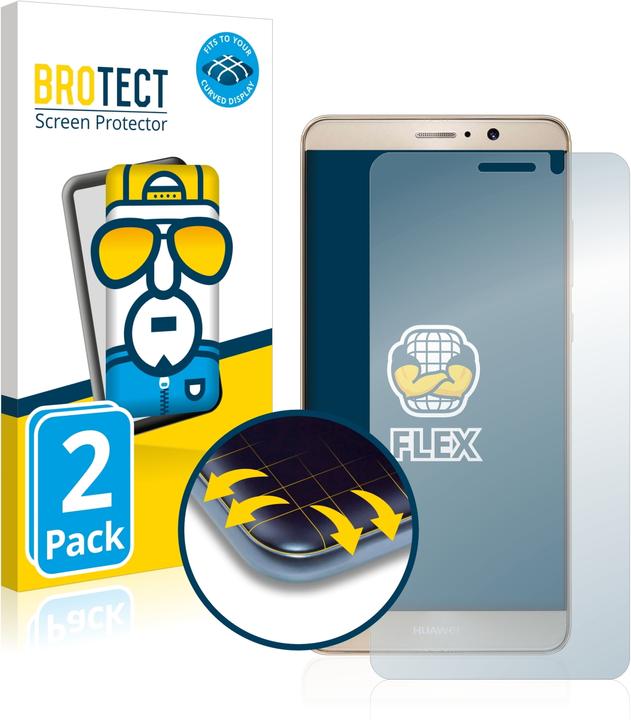 Productafbeelding BROTECT Volledig bedekkende screen protector (2 Stuk, Huawei Mate 9)