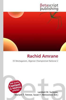 Produktbild Rachid Amrane (Englisch, 2010)