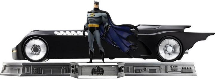 Actual product image Iron Studios BATMAN ANIMATED - Batman et Batmobile - Statuette ArtScale Deluxe 1/10