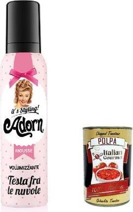 Chiara Nasti Adorn Testa fra le Nuvole Volumising Vintage Mousse 150ml + Italienische Gourmet Polpa 400g (150 ml, Schaumfestiger)