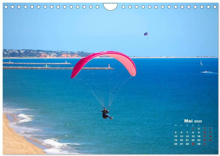 Produktbild Die Lust am Paragliding (Wandkalender 2025 DIN A4 quer), Monatskalender (A4, Deutsch)
