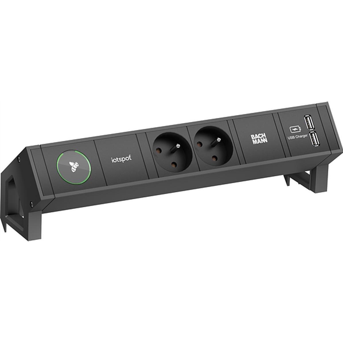 Bachmann, Steckdosenleiste, DESK2 1x iotspot 2x UTE 1x USB (2 x, CEE 7/5, CEE 7/3, 0.20 m)
