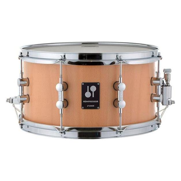 Sonor Ks 1307 Sdw Snare-Drum Kompressor Serie Buche (Acoustic-Drum), Schlagzeug, Braun