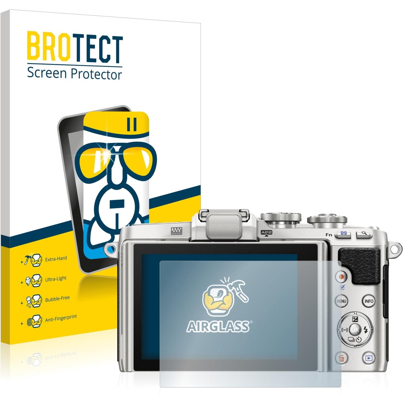 BROTECT AirGlass Panzerglasfolie (Displayschutz, PEN E-PL7), Kameraschutz, Transparent