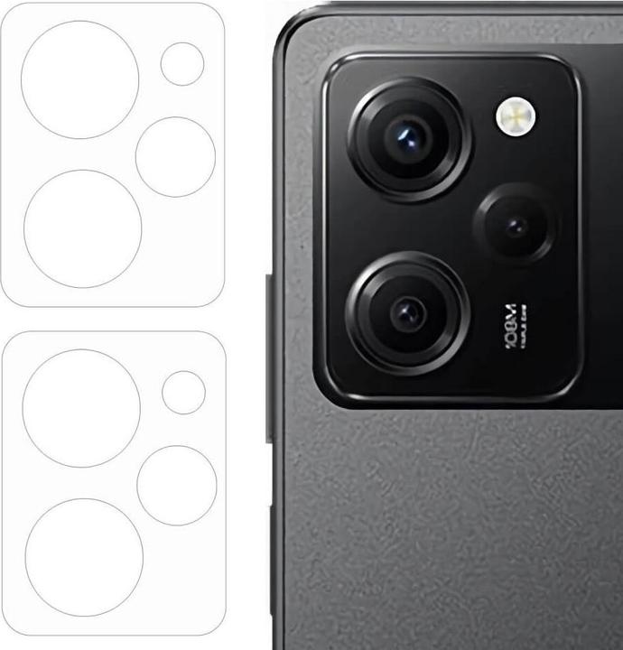 Productafbeelding Cover-Discount Xiaomi Poco X5 Pro - 2 st. Camera kogelvrij glas (2 Stuk, Xiaomi Poco X5 Pro)