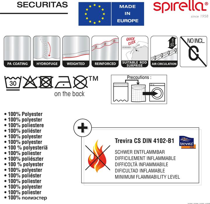 Actual product image spirella Securitas (120 x 200 cm)