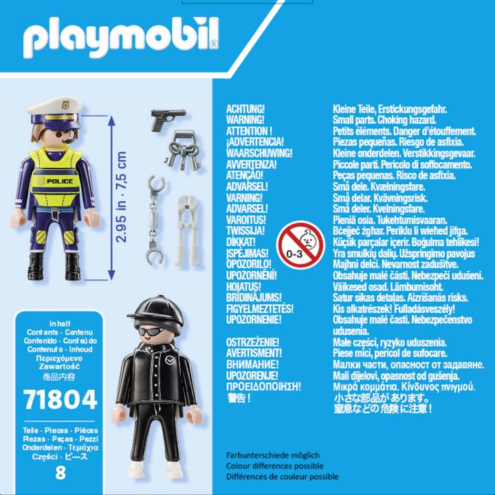 Produktbild Playmobil Polizist und Einbrecher (71804, Playmobil Figures)