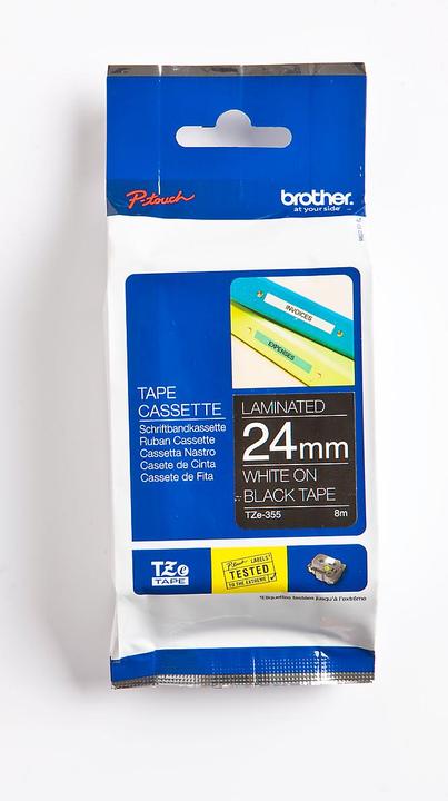 Produktbild Brother Tze-355 (2.40 cm, Schwarz)