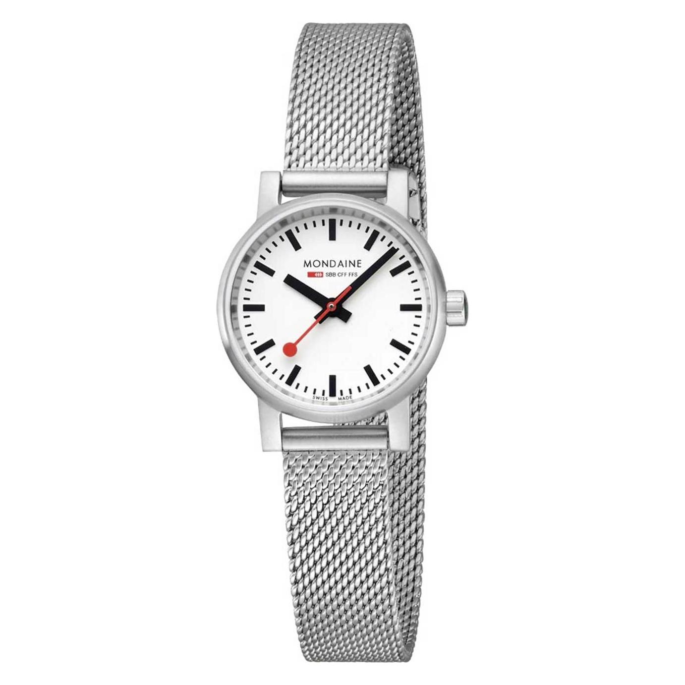 Mondaine, Armbanduhr, Evo2, Silber, (Analoguhr, Swiss Made, 26 mm)