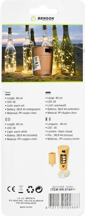 Image du produit Benson Electric LED éclairage de bouteille