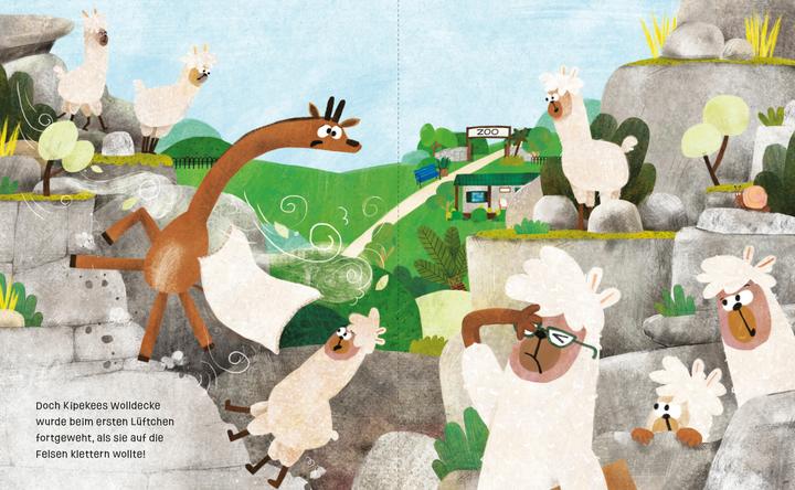 Produktbild Die Giraffe ohne Flecken (Deutsch, Alison Hawkins, Peter Millet, 2025)