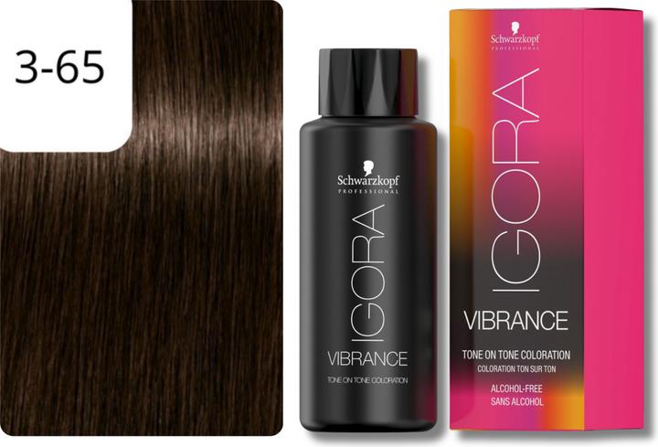 Image du produit Schwarzkopf Professional Coloration pour cheveux IGORA Vibrance NOUVEAU (3-65 Chocolat brun foncé Or)