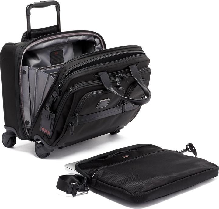 Actual product image Tumi Alpha 3 Deluxe 4-Wheel Laptop Case Brief