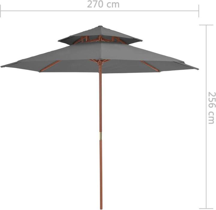 Actual product image vidaXL Sonnenschirm (2.70 m)