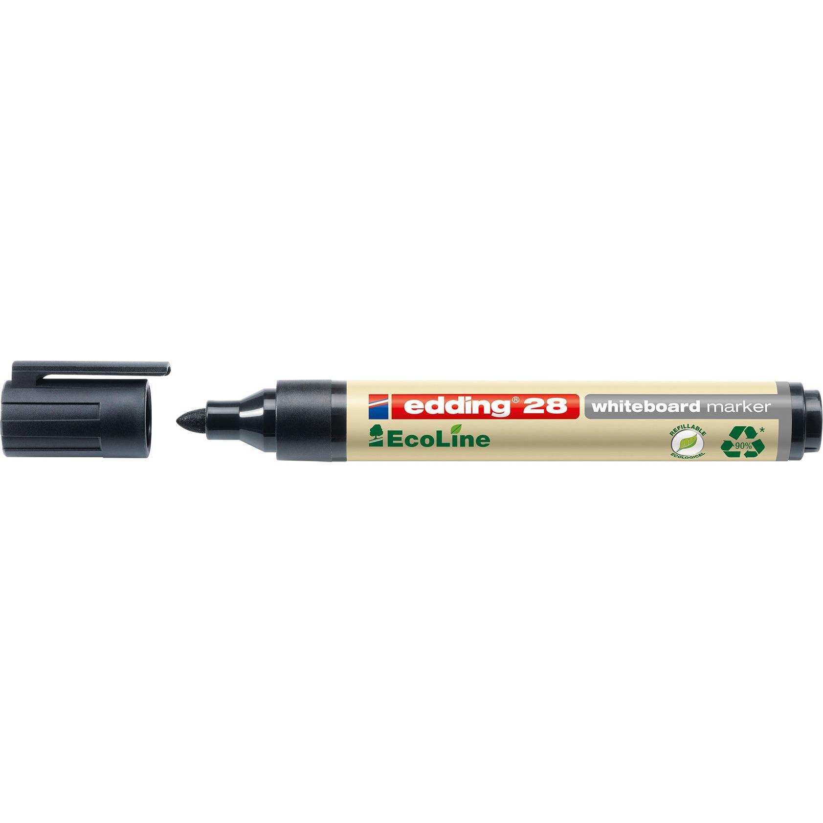 Thumbnail - Edding, Marker, Whiteboard Marker 28 EcoLine (Black, 1.50 mm, 1 x)