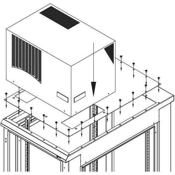 Triton RAB-RV-X68-Y6 - Zusatzblende für die Montage der Klimaeinheit Typ Y1, Y2, längs auf dem Verteil (RAB-RV-X68-Y6)