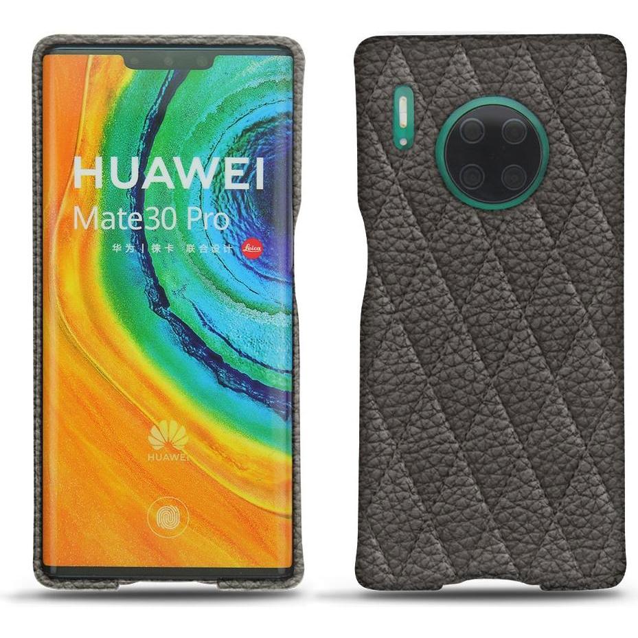 Noreve Lederschutzhülle (Huawei Mate 30 Pro), Smartphone Hülle, Grau