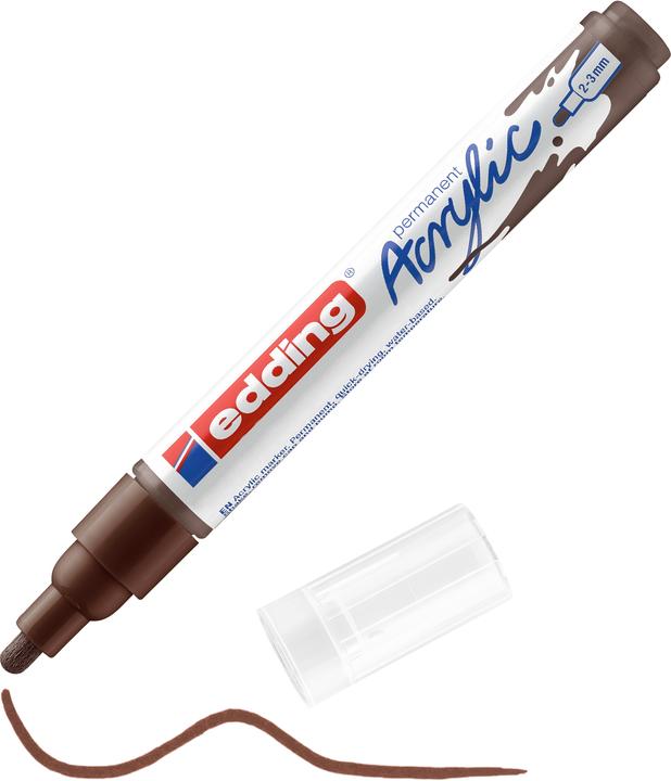 Immagine prodotto Edding Marcatore acrilico 5100 Medio (Cioccolatino, 3 mm, 1 x)