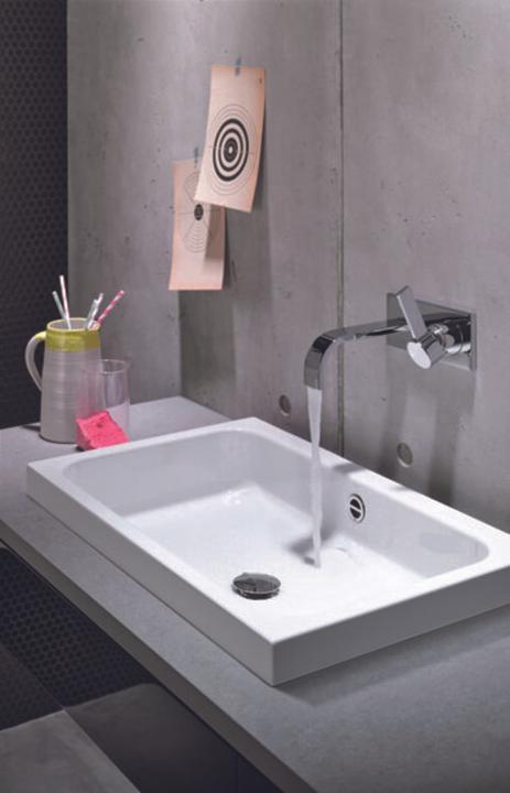 Actual product image Alape top basin AB.SR650, rectangular W: 650mm H: 127mm D: 415mm, 3230700000, white (415 mm, 650 mm)