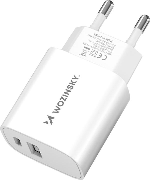 Wozinsky WGWCW USB-A USB-C 20W wall charger - white (20 W)