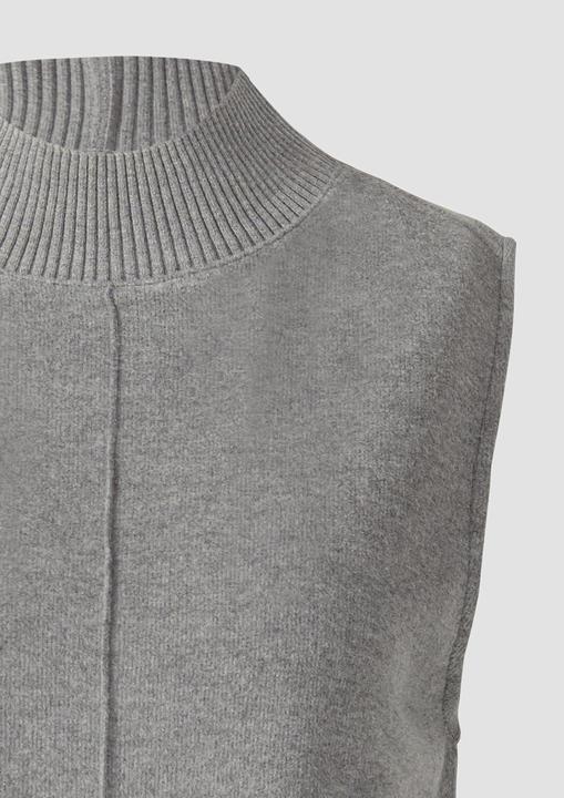 Produktbild s.Oliver Sweatshirt Ärmelloses Sweatshirt mit geripptem Stehkragen (42)