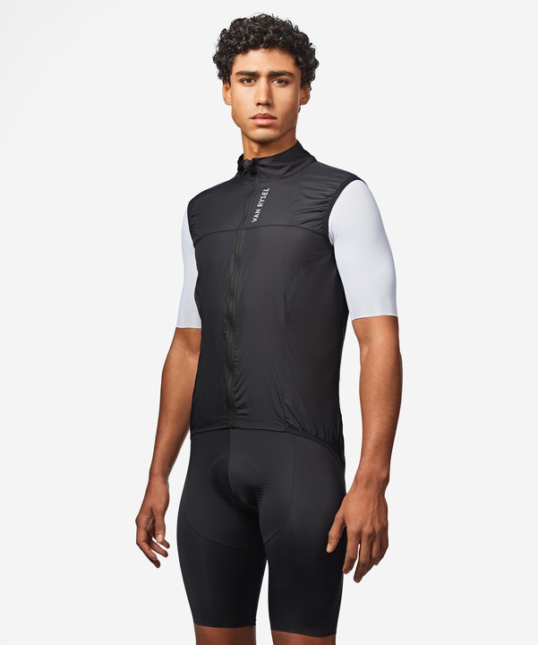 Actual product image Van rysel Men's Road Cycling Ultra-Light Sleeveless Windproof Gilet - Black (S)