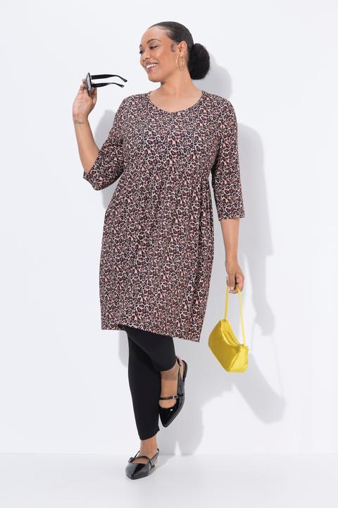 Immagine prodotto Ulla Popken Longshirt, A-Linie, V-Ausschnitt, 3/4-Arm, Taschen (62)