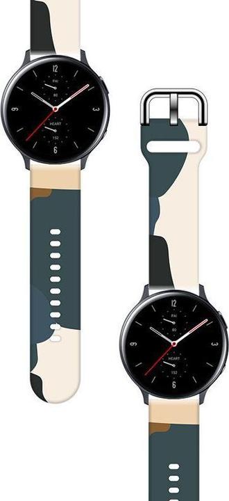 Actual product image Hurtel Strap Moro Band For Samsung Galaxy Watch 42mm Silicone Strap Camo Watch Bracelet (13) (42 mm, Plastic)