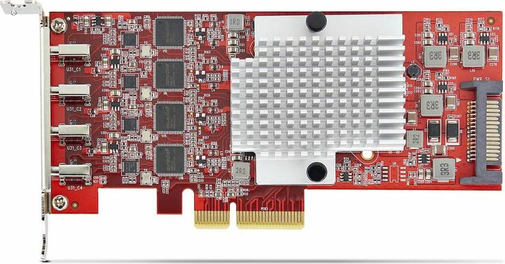 Productafbeelding StarTech 4-PORT USB-C 10GB PCIE CARD LP USB-C 3.2 10GBPS