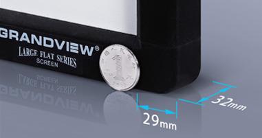 Actual product image Grandview Fixed 4K Edge 84" 16:9 Screen (84", 16:9)