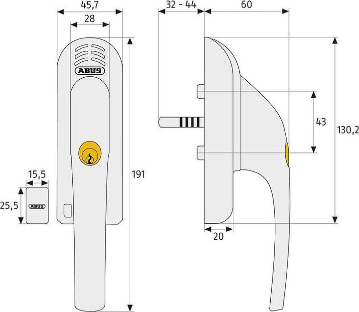 Produktbild Abus FG300A W AL0125