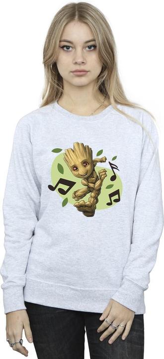 Image du produit - Sweat GUARDIANS OF THE GALAXY GROOT MUSICAL NOTES - Femme (M)