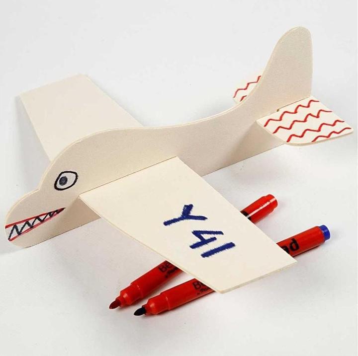 Actual product image Creativ Company Versier je Houten Vliegtuig, 20st.