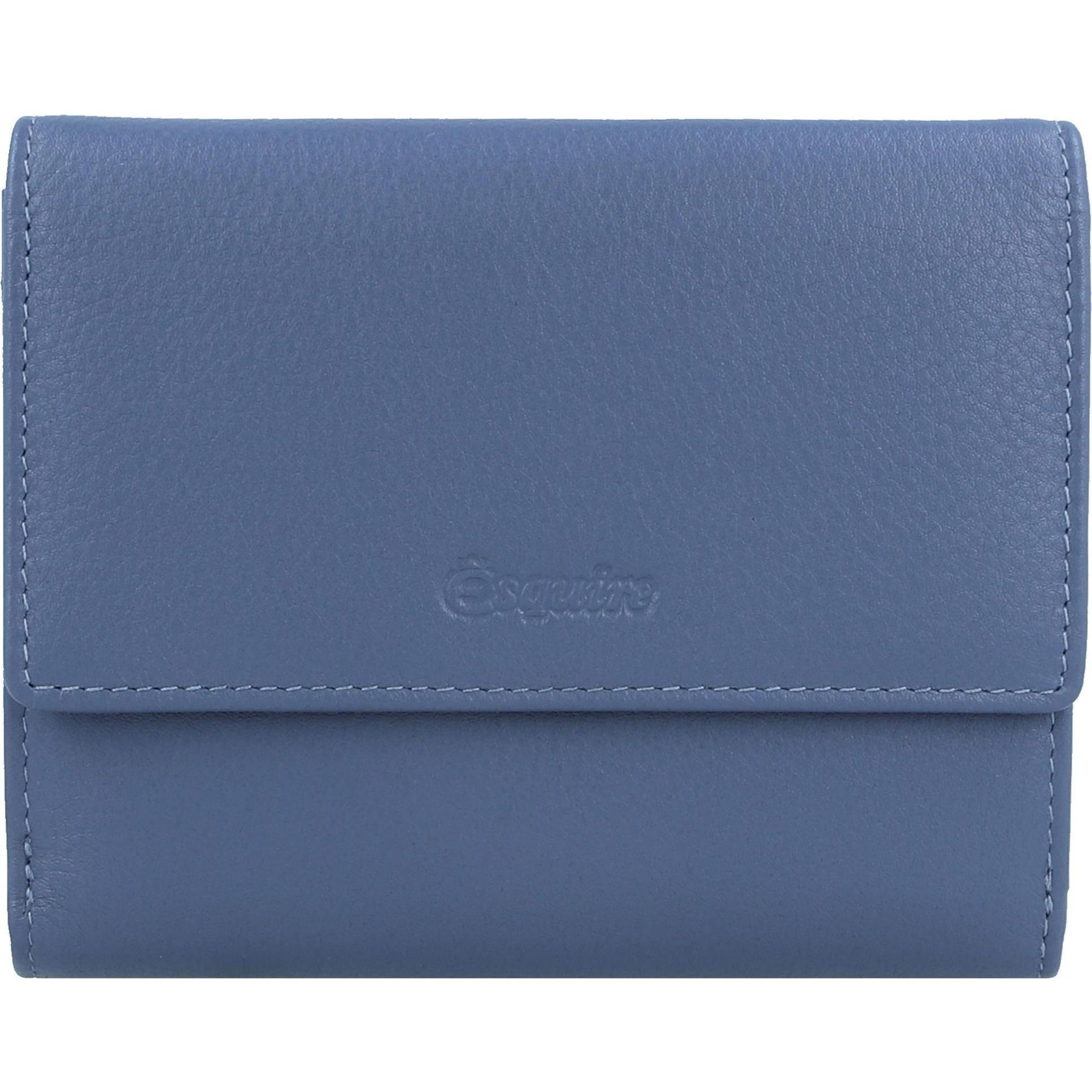 Esquire, Damen, Portemonnaie, Viktoria Geldbörse RFID Leder 12 cm, Blau