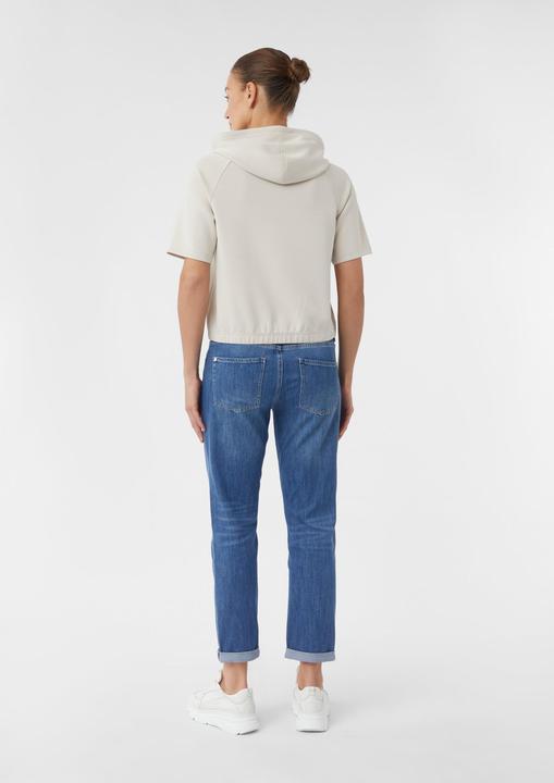 Produktbild Comma Sweatshirt Kurzärmeliges Scuba-Sweatshirt im Relaxed Fit (36)