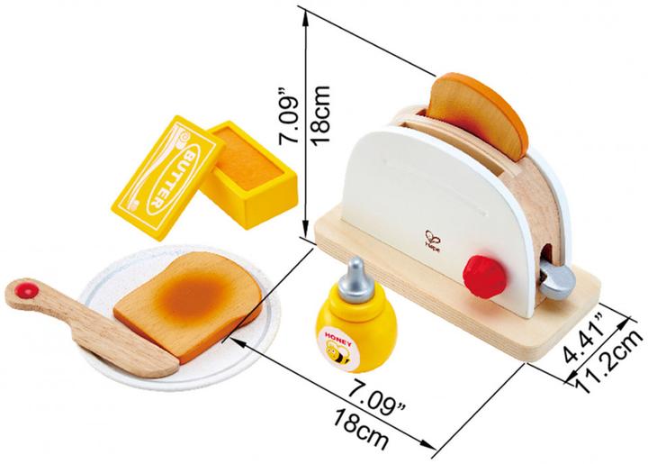 Actual product image Hape Pop-up toaster set